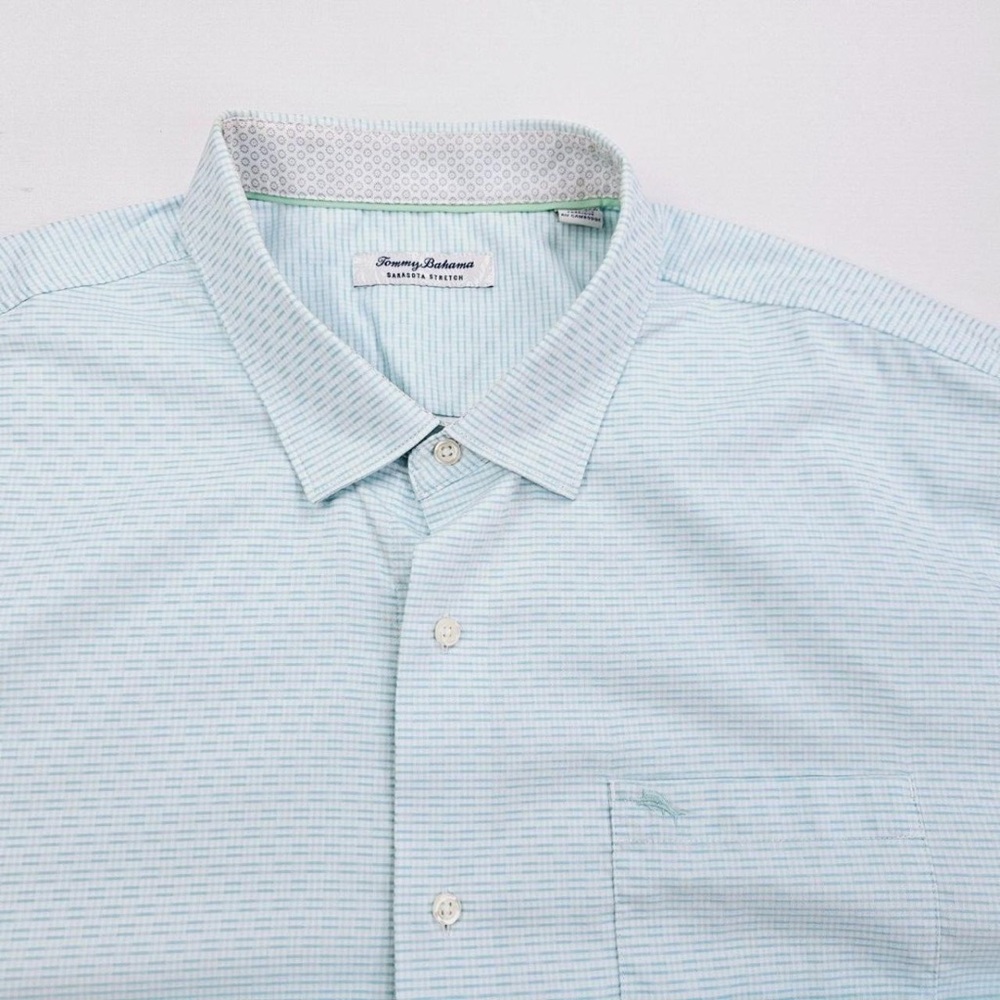 TOMMY BAHAMA SARASOTA STRETCH VENTURA ISLES ISLANDZONE STRIPE SHIRT - Picture 2 of 5